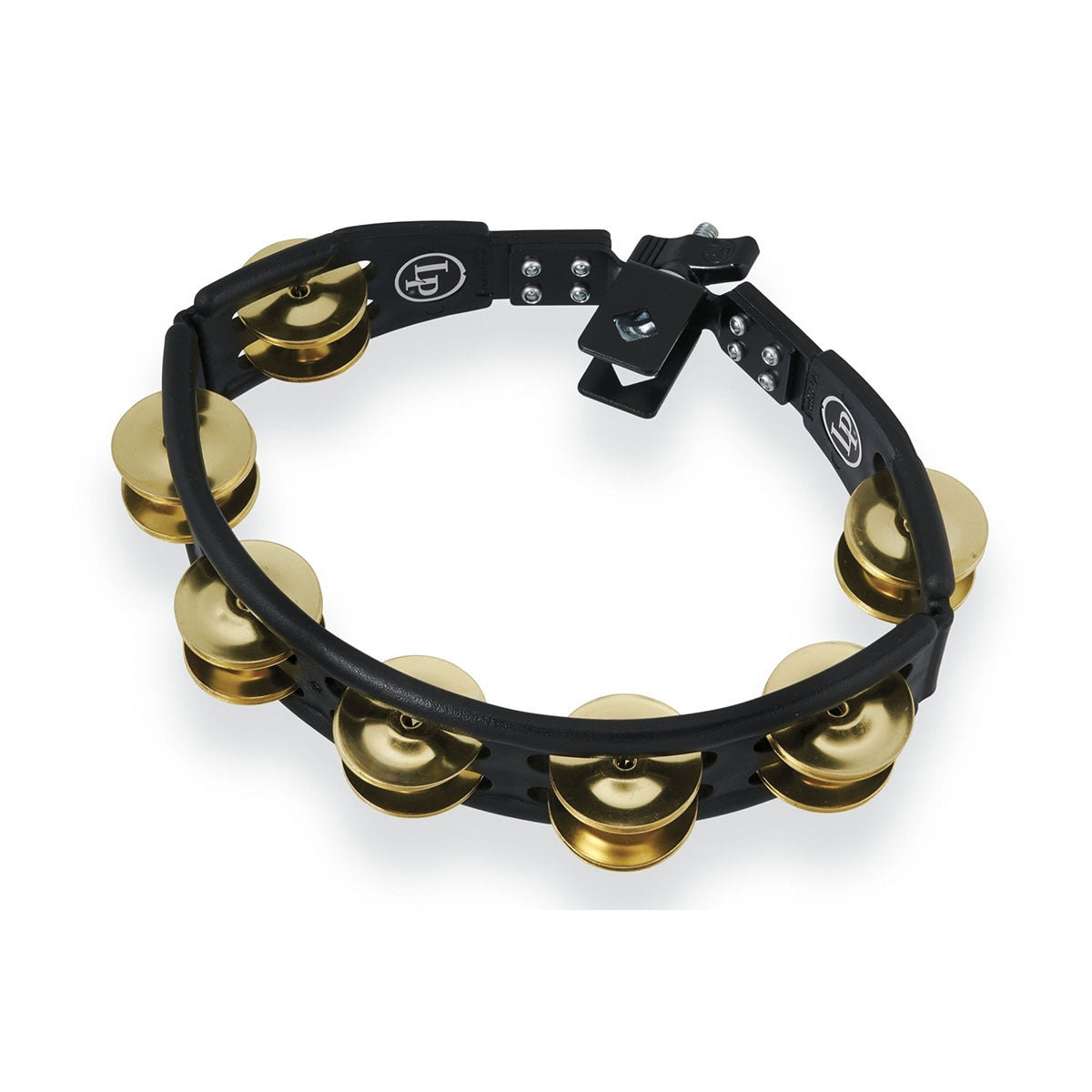 LP Percussion LP175 Cyclops Mountable Tambourine in Black - Brass Jingles