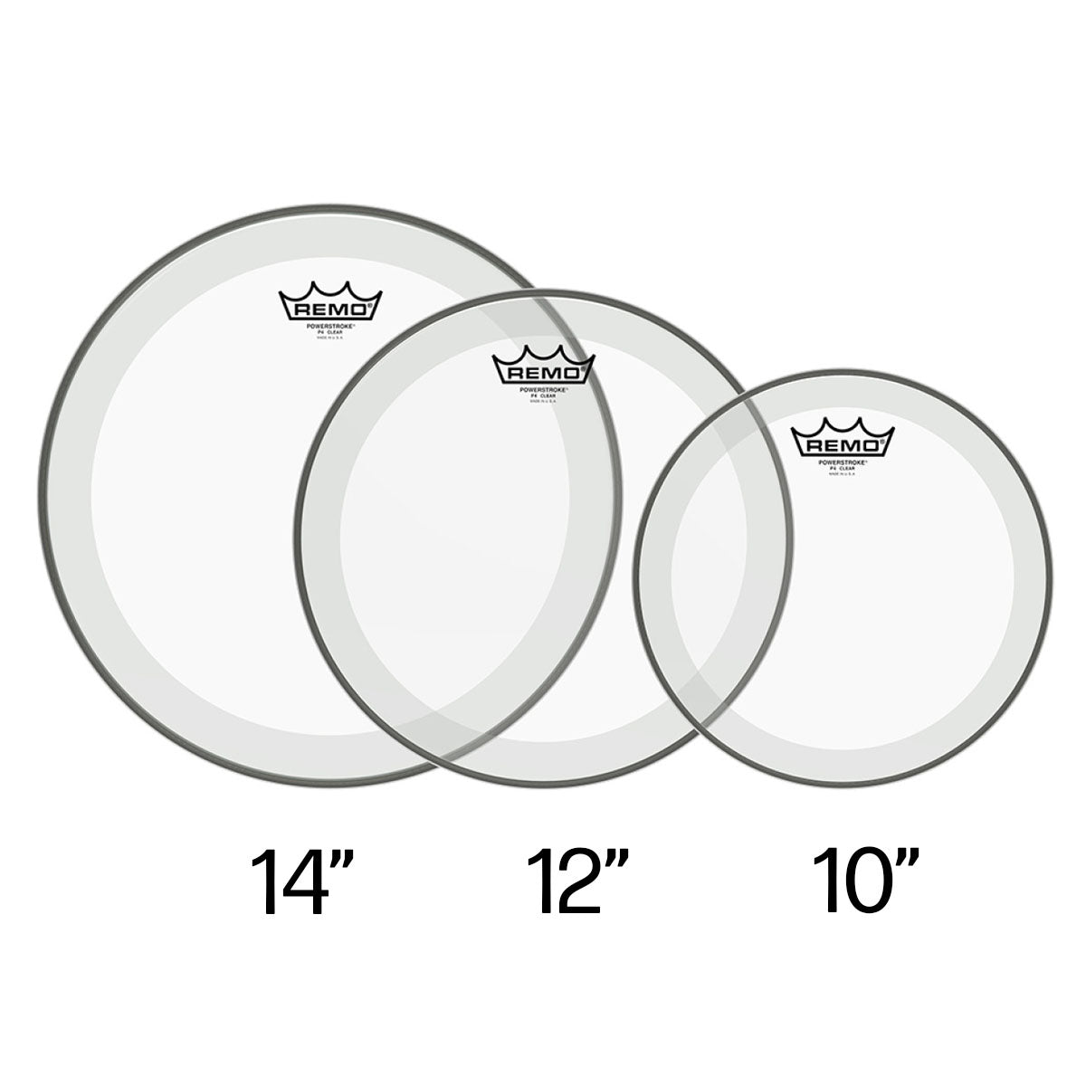 Remo Powerstroke P4 Tom Packs - Clear