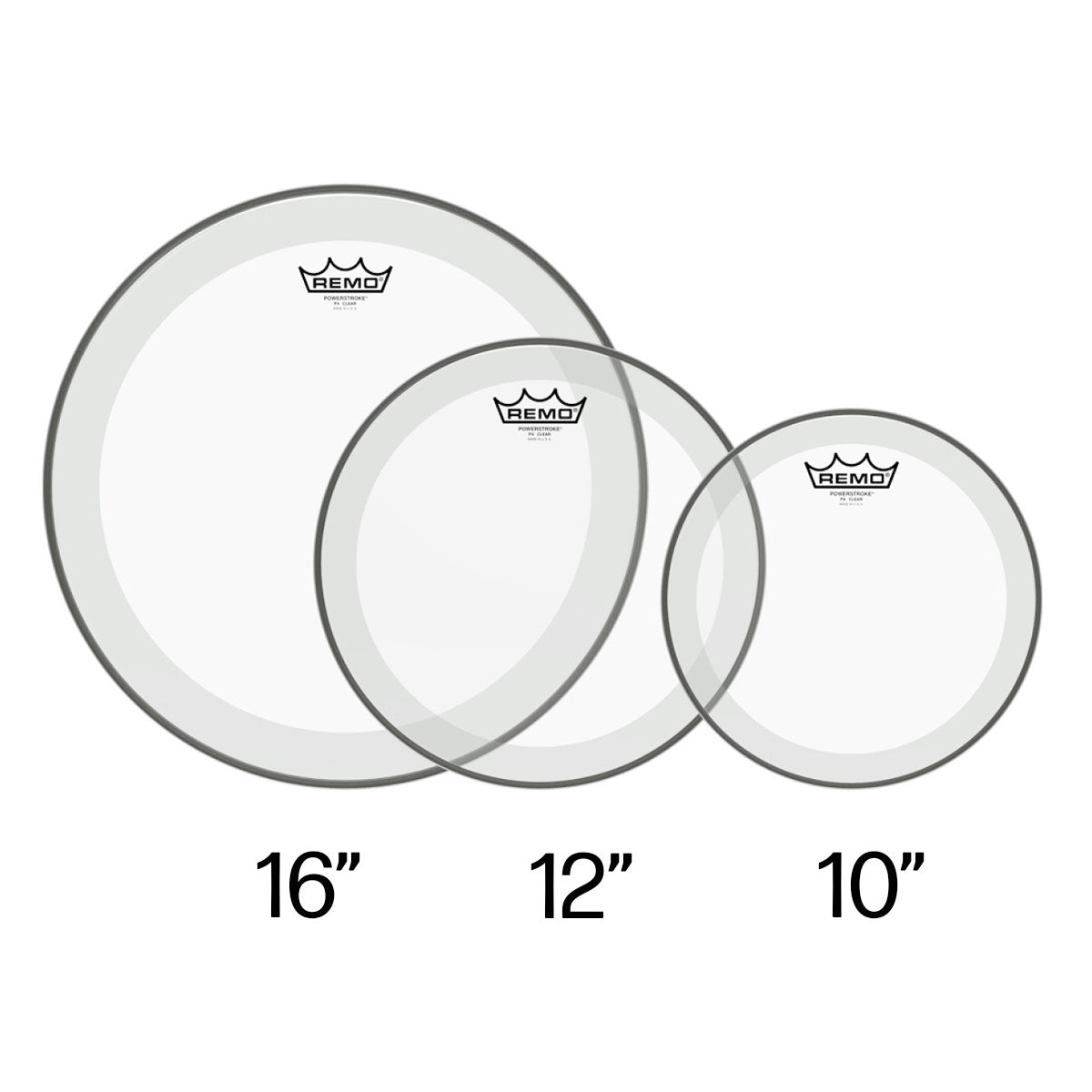 Remo Powerstroke P4 Tom Packs - Clear