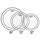 Remo Pinstripe Tom Packs - Clear