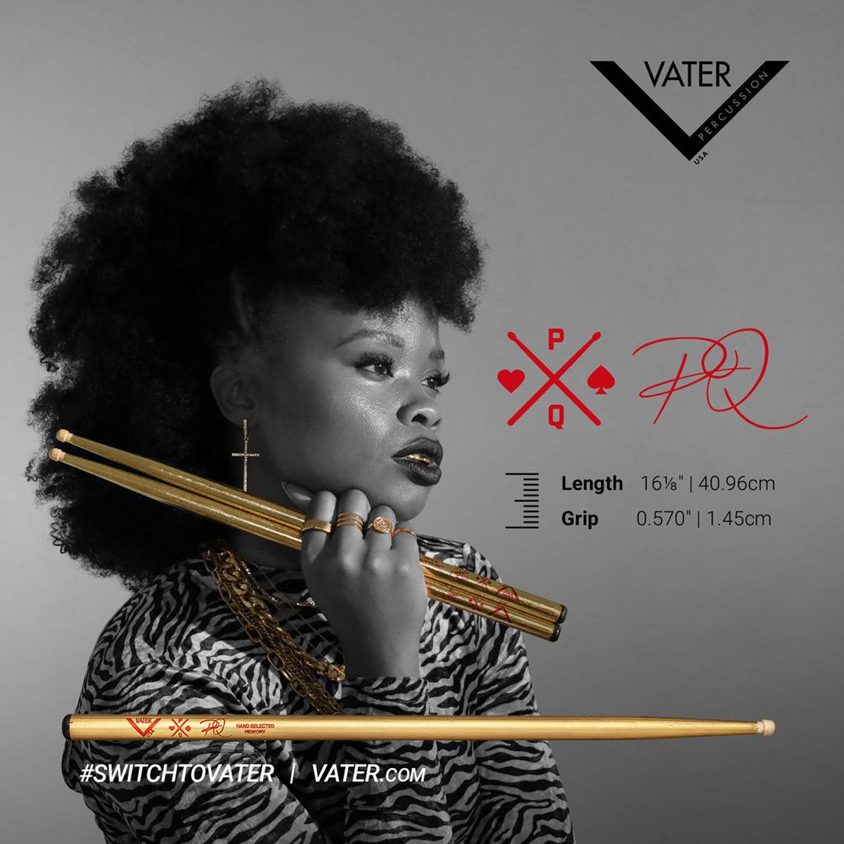 Vater Player's Design Pocket Queen - Wood Tip
