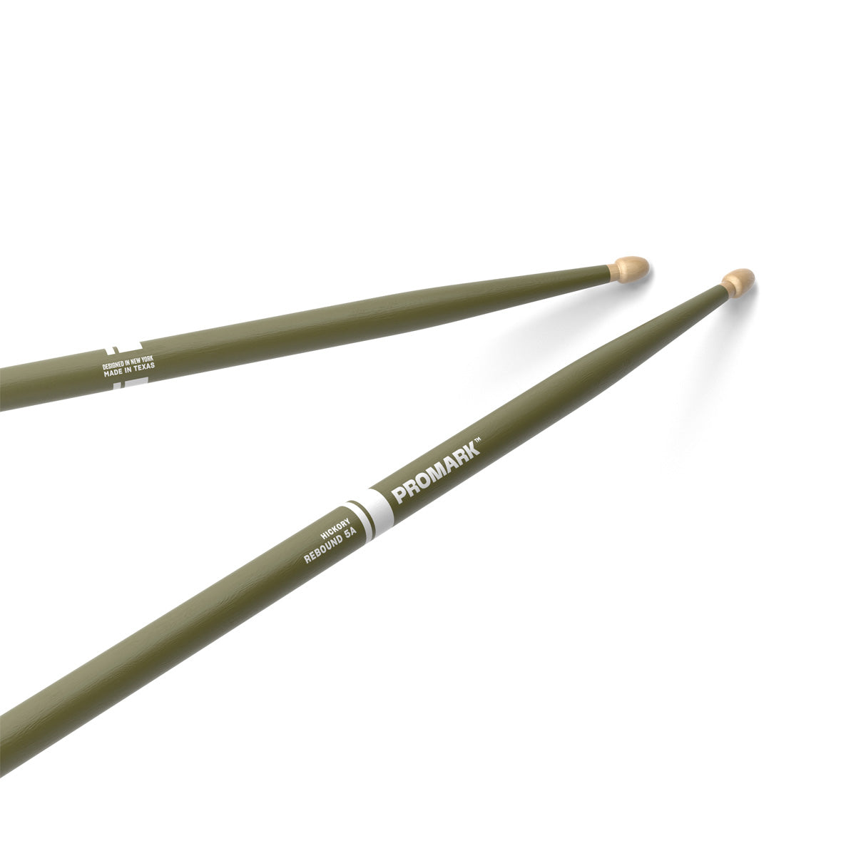 Pro-Mark Rebound 5A Hickory in Green - Wood Tip