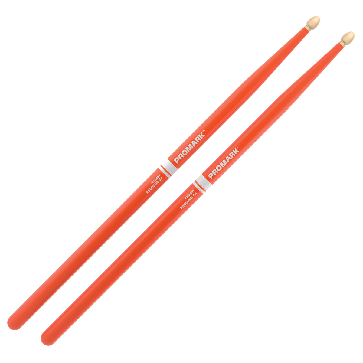 Pro-Mark Rebound 5A Hickory in Orange - Wood Tip