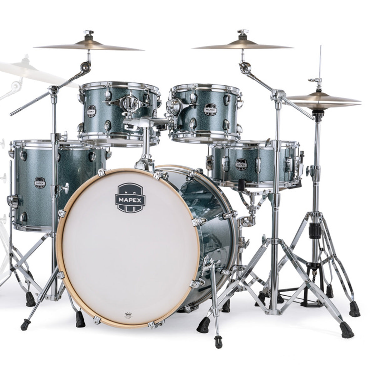 Mapex Mars Birch Rock Fusion Kit Inc. Hardware & Cymbals