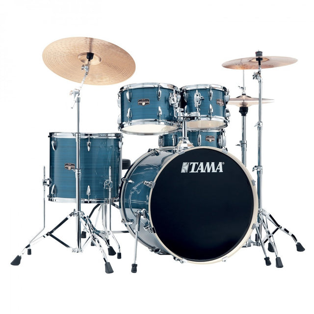 Tama drum set on a white background