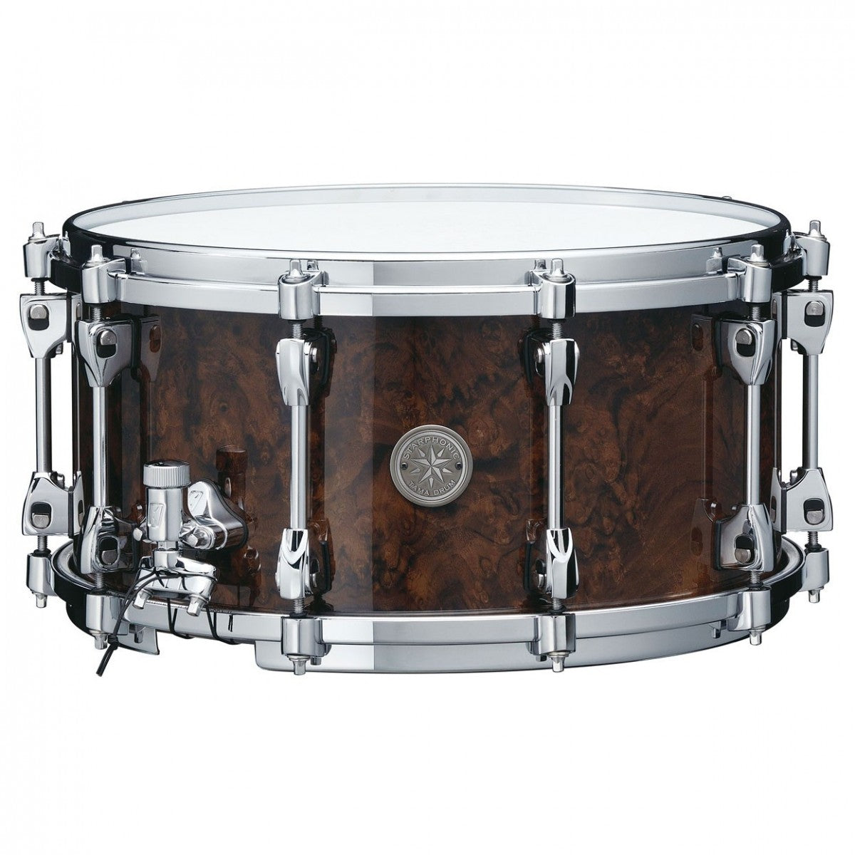 Tama Starphonic Walnut 14"x7" Snare Drum in Gloss Black Walnut Burl