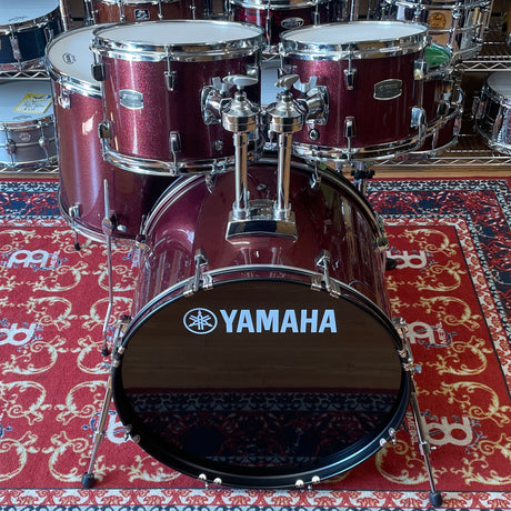 Pre-Owned Yamaha Rydeen 5 Piece Shell Pack in Burgundy Glitter