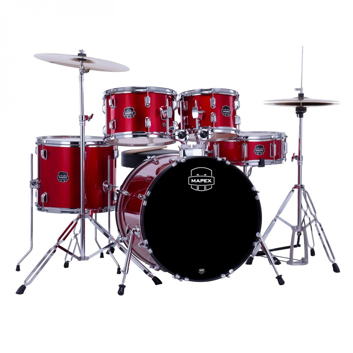 Mapex Comet 5pc Drum Kit with Cymbals - 20" Bass Drum