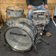 Ludwig USA Vistalite 50th Anniversary Shell Pack in Clear/Silver Sparkle