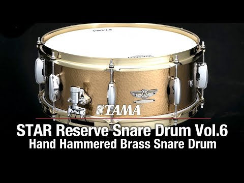 Tama Star Reserve Hand Hammered Brass 14"x5.5" Snare Drum