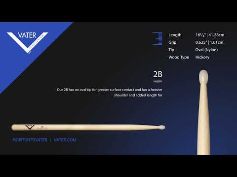 Vater American Hickory 2B - Nylon Tip