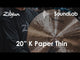 Zildjian K 20" Paper Thin Crash