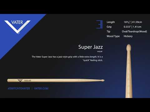 Vater American Hickory Super Jazz - Wood Tip