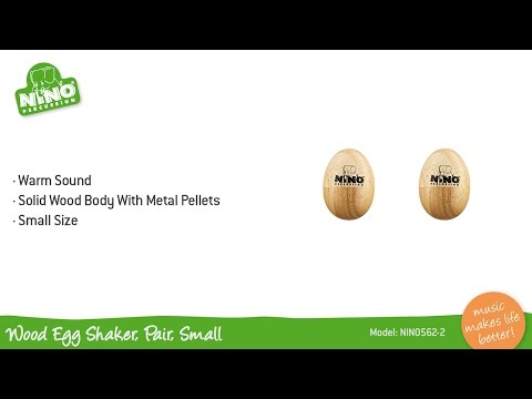 Nino Percussion Wooden Egg Shaker - Small (Pair)