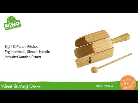 Nino Percussion Wood Stirring Drum - Large