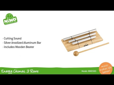 Nino Percussion Energy Chime with Wooden Beater - 3 Chime