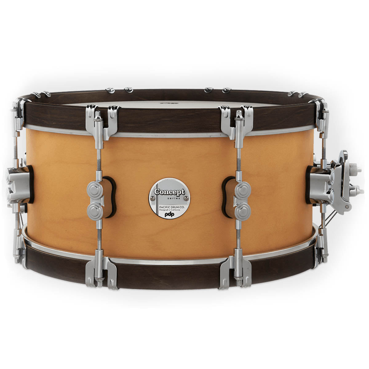 PDP by DW Concept Classic 14"x6.5" Snare Drum with Wood Hoops in Natural/Walnut