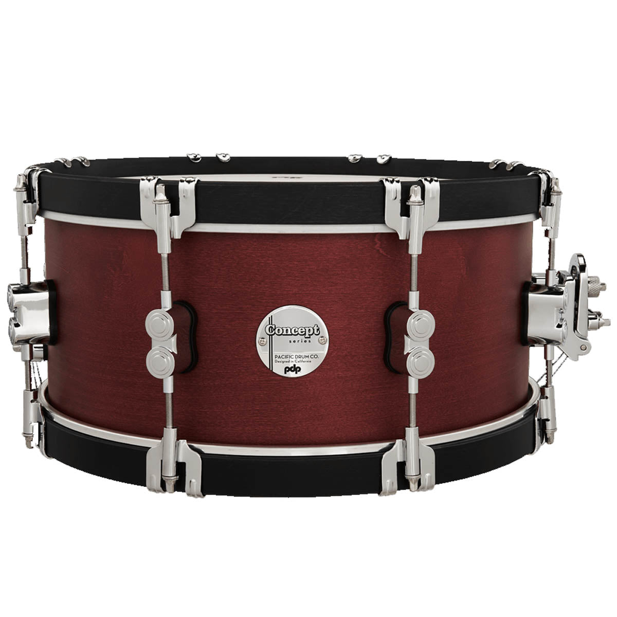 PDP by DW Concept Classic 14"x6.5" Snare Drum with Wood Hoops in Ox Blood