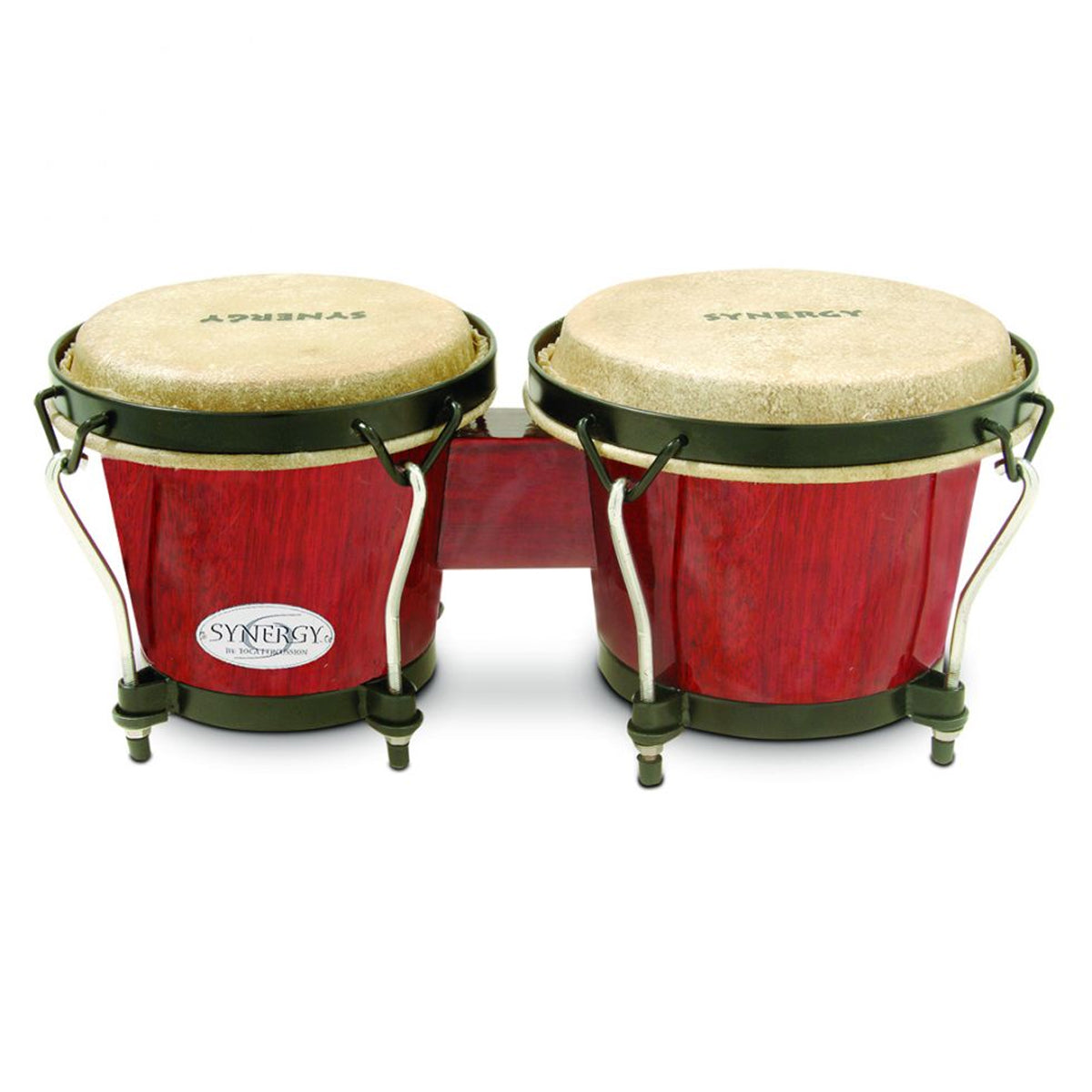 Toca Synergy Wood Bongos in Rio Red