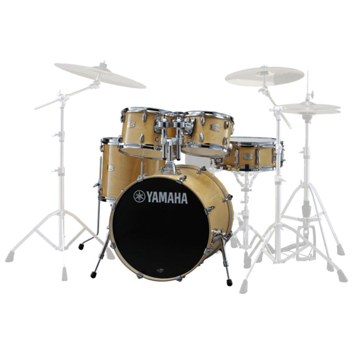 Yamaha Stage Custom Birch Shell Pack - 22"BD, 10"RT, 12"RT, 16"FT & 14"SD - Natural Wood