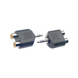 Stagg Audio Adapters - x2 Female Phono (RCA) Sockets To Stereo Mini Jack (Pack of 2)