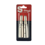 Stagg Audio Adapters - Male XLR To 1/4" Female Jack Socket (Pack of 2)