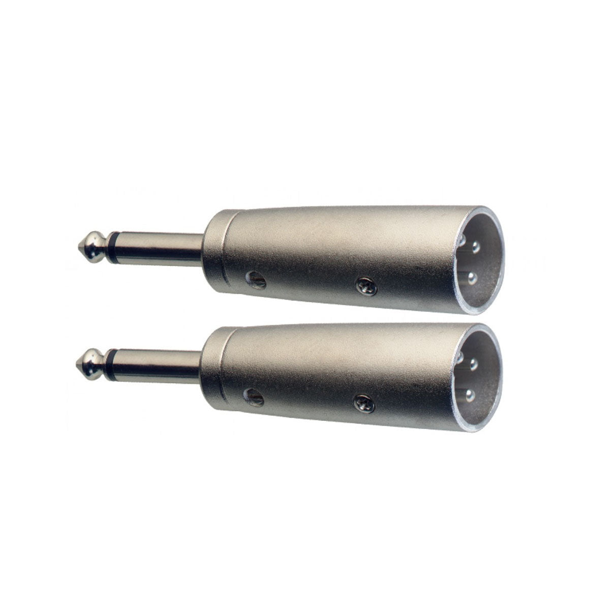Stagg Audio Adapters - Male XLR To 1/4" Jack Plug (Pack of 2)