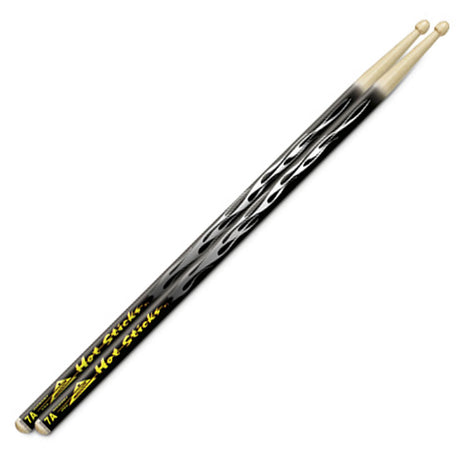 Hot Sticks Artisticks Drum Sticks - Black Flame