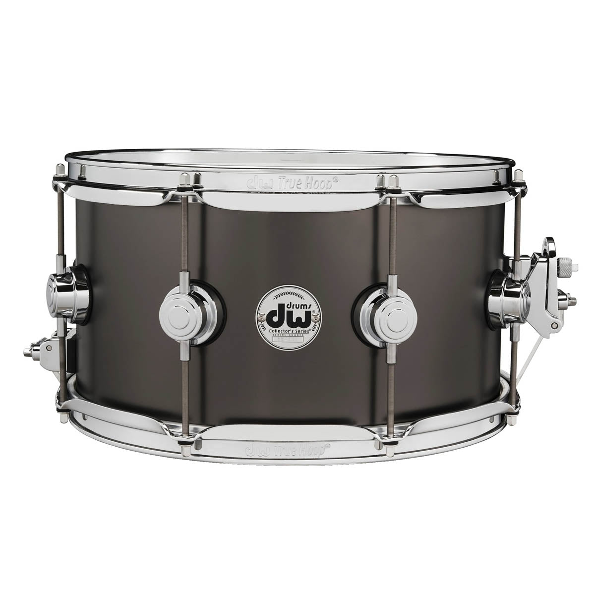 DW Collector's Series 13"x7" Satin Black Over Brass Snare