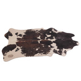 DRUMnBASE Vegan Cow Print Drum Mat in Black/White - 1.85m x 1.6m