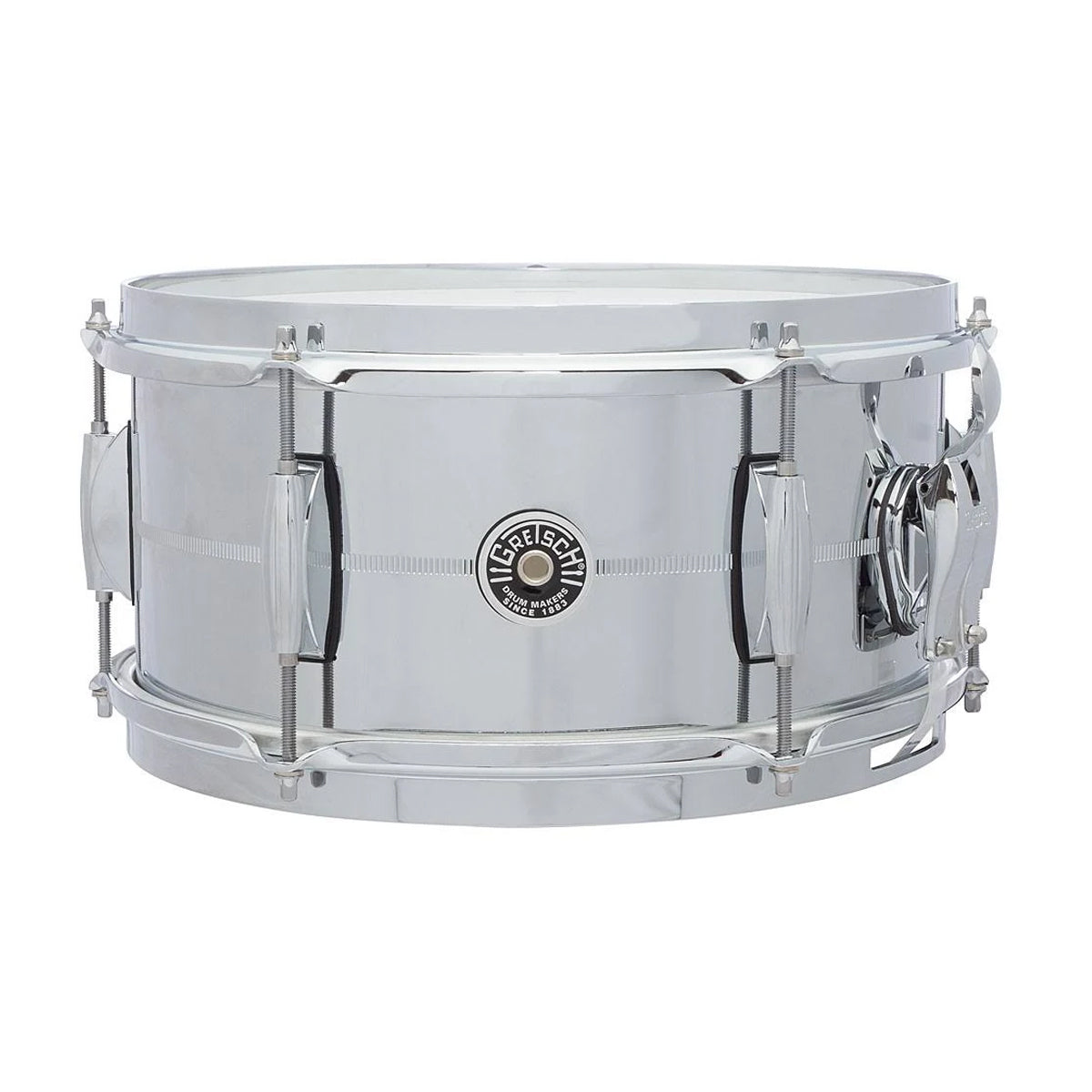 Gretsch USA Brooklyn Chrome Over Steel 12"x6" Snare Drum Rattle&DrumMusic