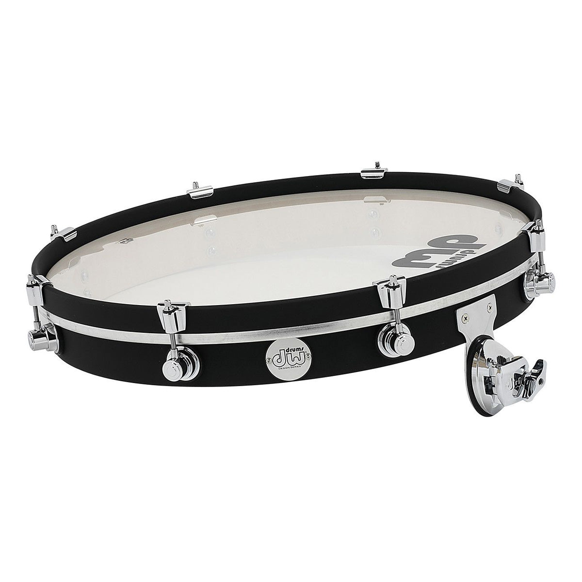 DW Design Series "Pancake" Gong Drum in Flat Black