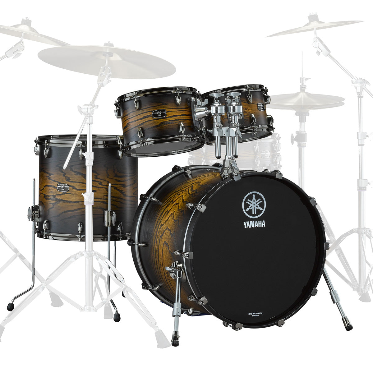 Yamaha Live Custom Hybrid Oak Rock Drum Kit - 10