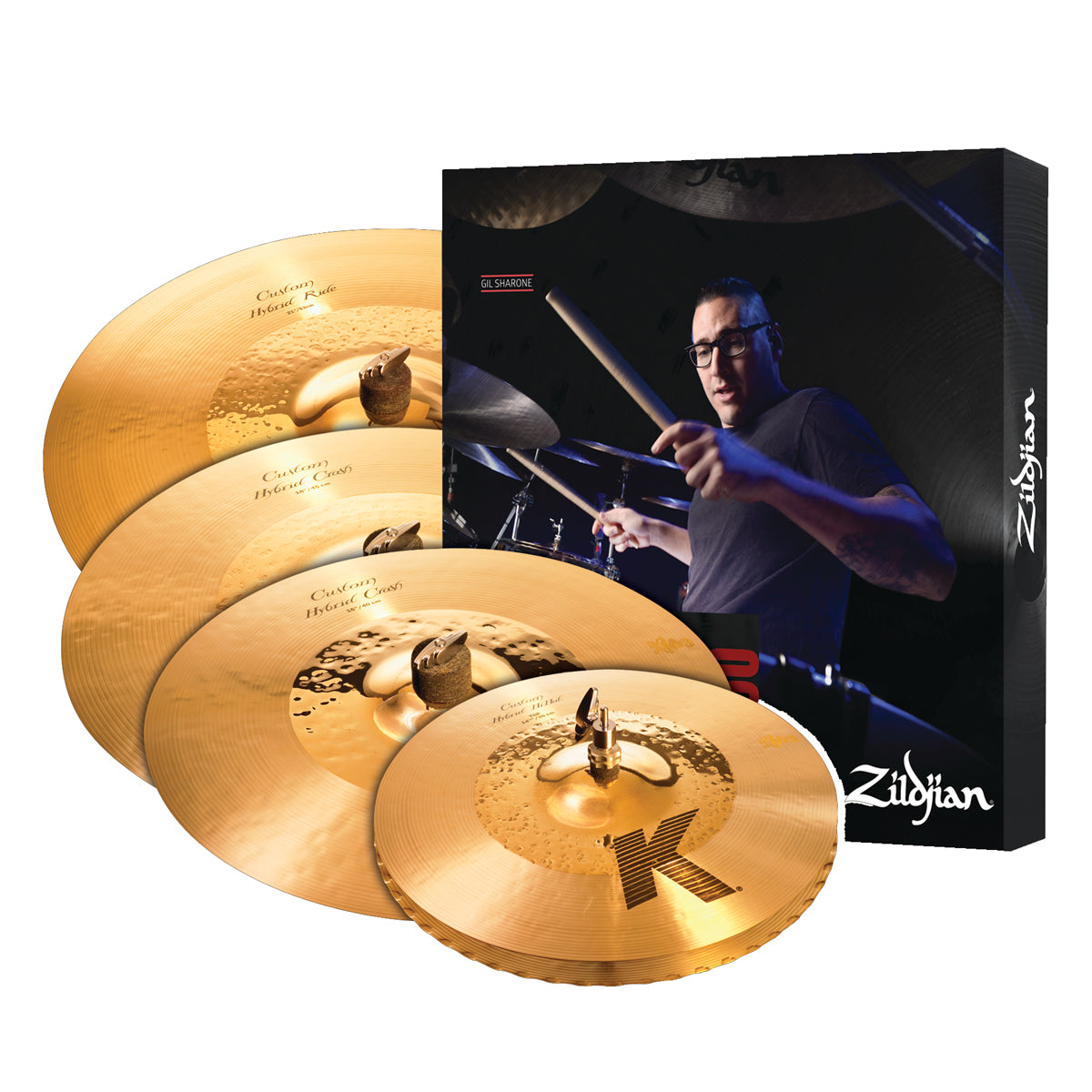 Zildjian K Custom Hybrid Box Set (14 Hats, 16 & 18 Crash & 20 Ride)