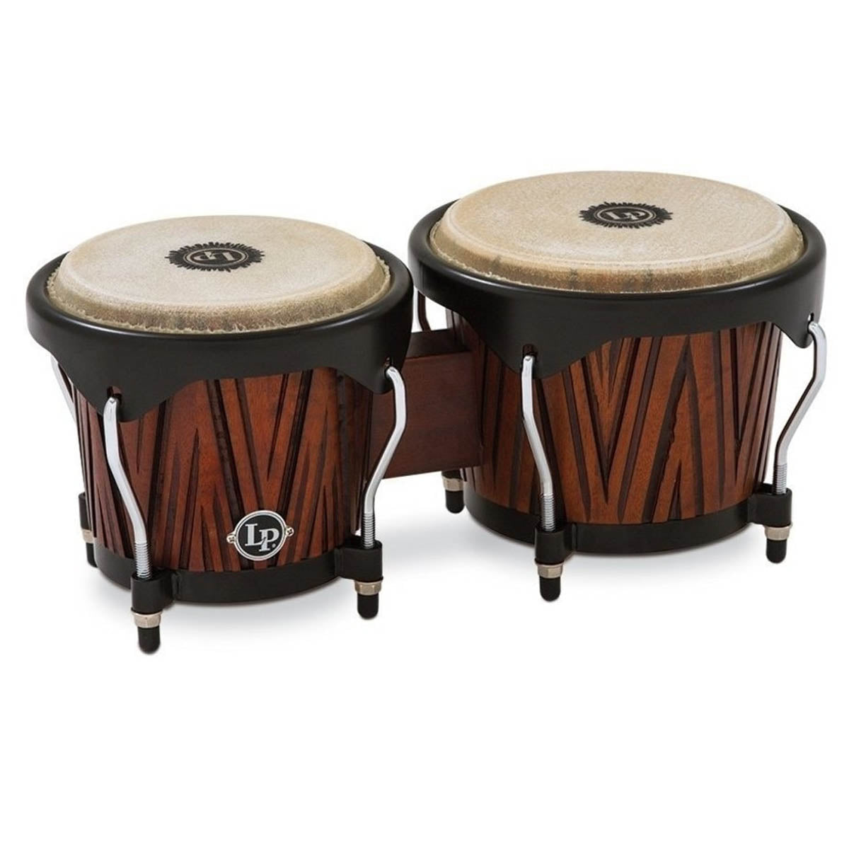 LP Percussion City Series LP601NY Bongos in Carved Mango