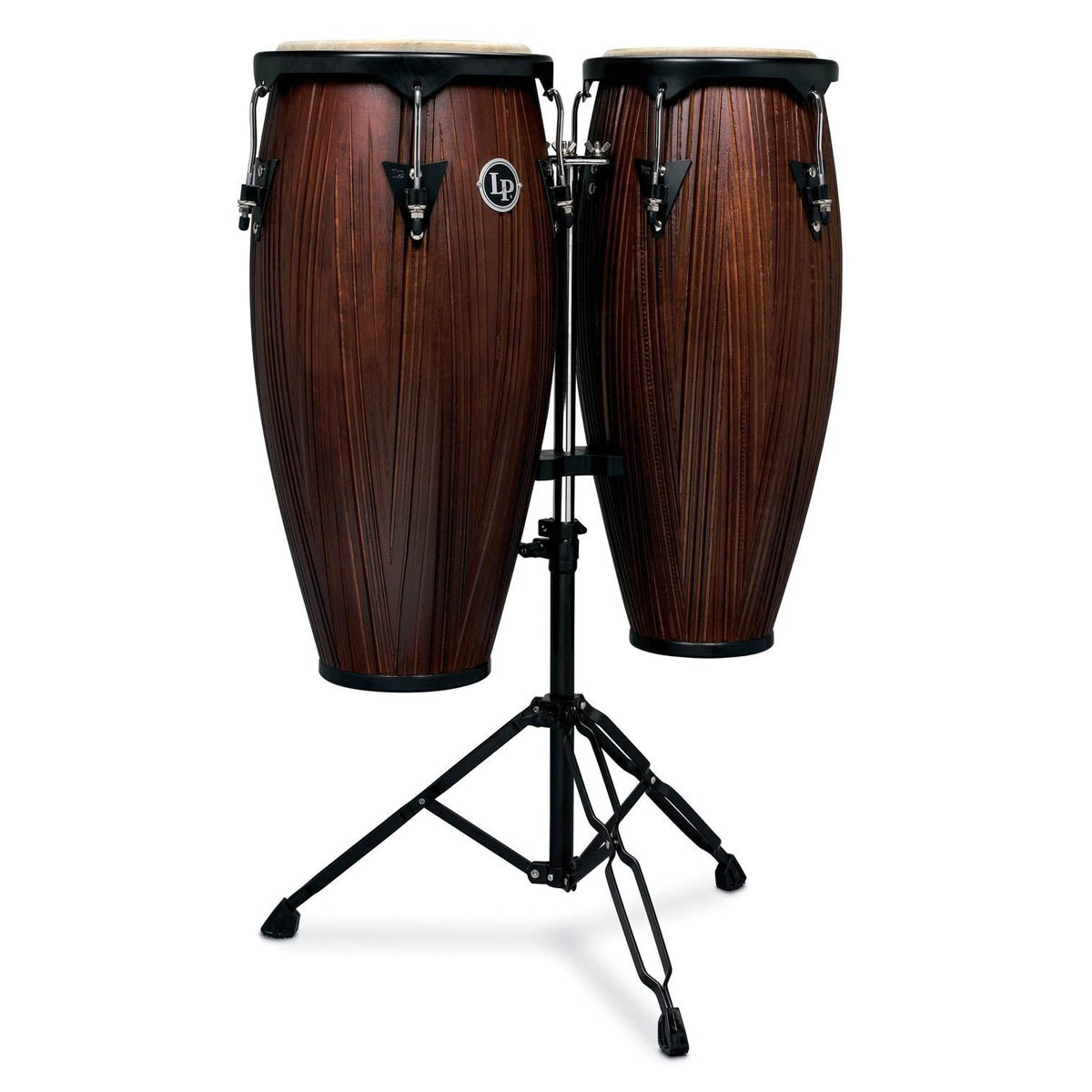 LP Percussion City Series LP646NY 10" & 11" Conga Set in Carved Mango Wood