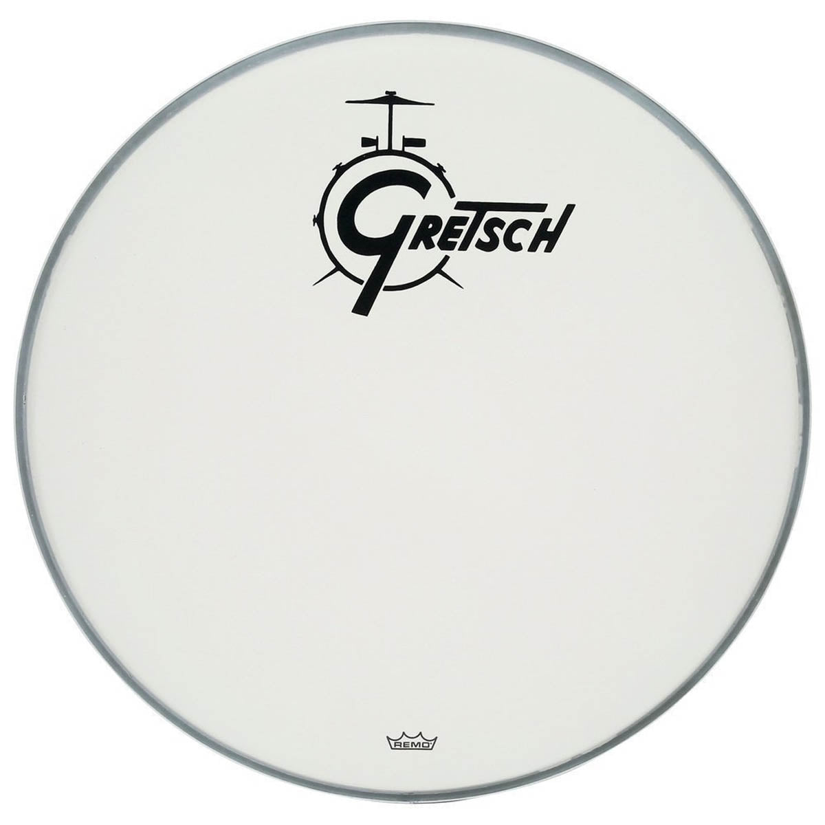 Gretsch USA Bass Drum Logo Heads - Coated Ambassador