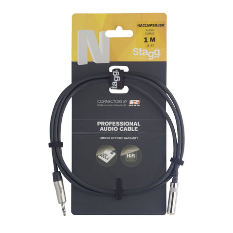 Stagg N-Series Audio Cable - Stereo Mini Jack Plug to Stereo Mini Jack Socket