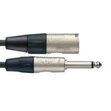 Stagg N-Series Audio Cable - Unbalanced 1/4" Jack Plug to Male XLR