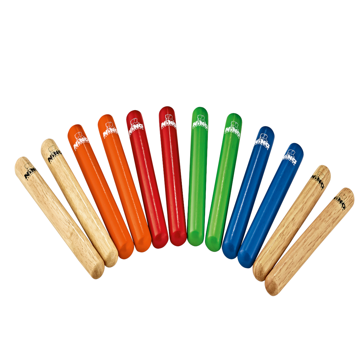 Nino Percussion Multi-Coloured Clave Pack