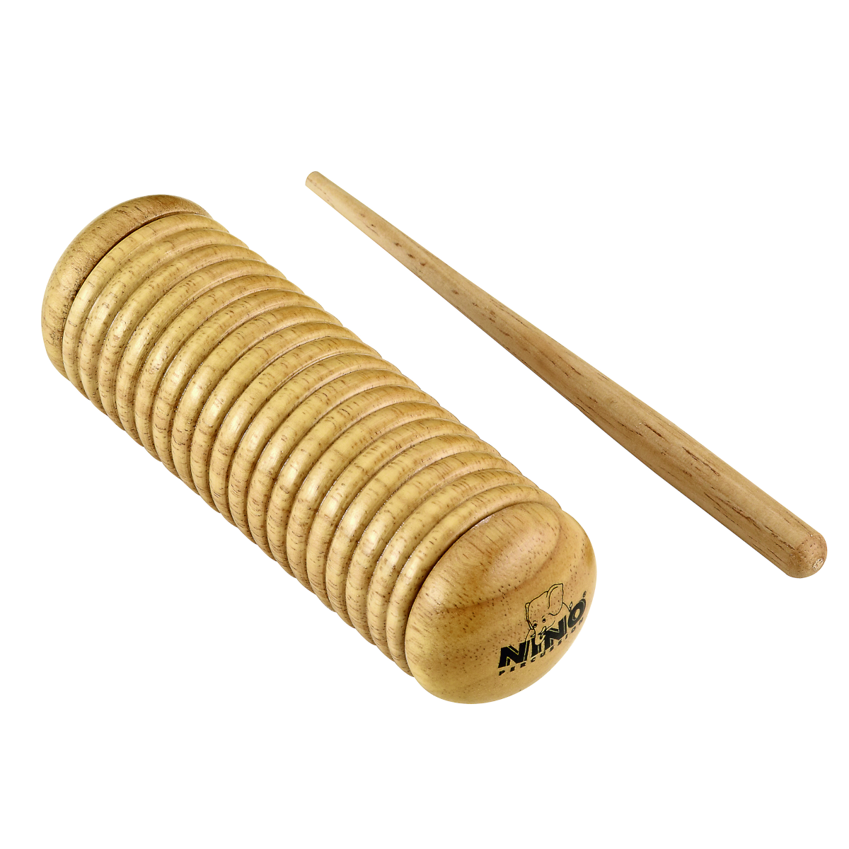 Nino Percussion Wooden Guiro Shaker - Siam Oak
