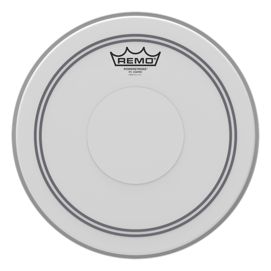 Remo Powerstroke P3 Drum Heads with Top Clear Dot - Coated