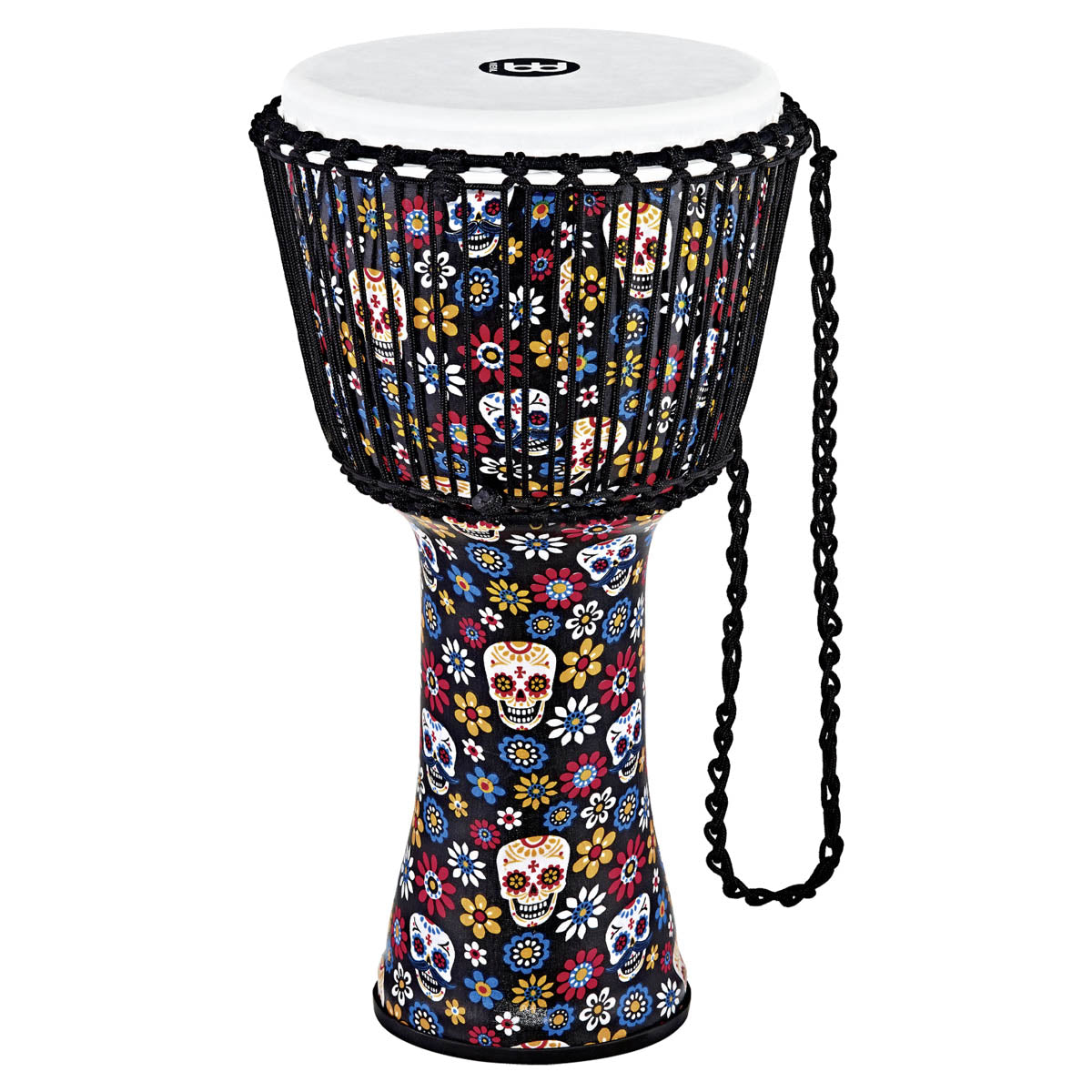 Meinl Travel Series Rope Tuned Djembe in Day Of The Dead
