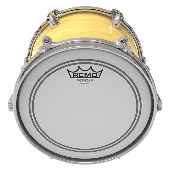 Remo Powerstroke P3 Drum Heads with Top Clear Dot - Coated