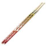 Hot Sticks Artisticks Drum Sticks - Red Flame