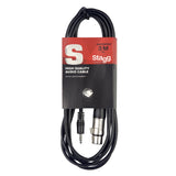 Stagg S-Series Audio Cable - Stereo Mini Jack Plug to Female XLR