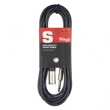 Stagg S-Series Audio Cable - Unbalanced 1/4" Jack Plug to Male XLR