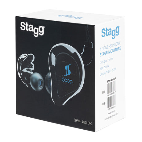 Stagg 4-Driver In-Ear Monitors in Black
