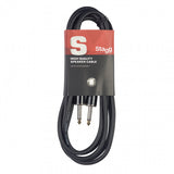 Stagg S-Series Speaker Cable - 1/4" Jack Plug To 1/4" Jack Plug - 16GA