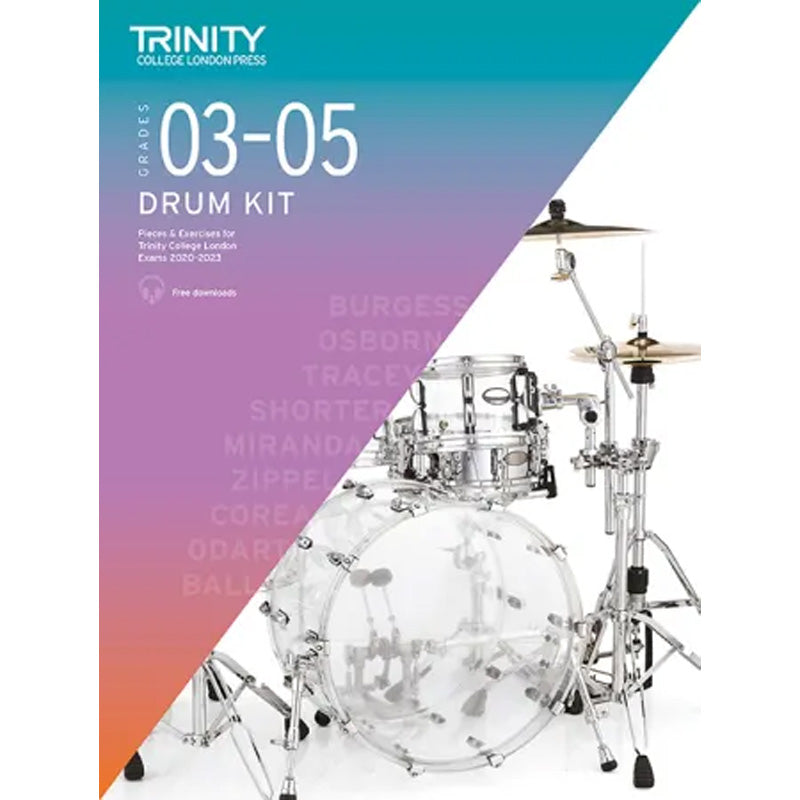 Trinity College London Drum Kit - Grade 3 - 5 (2020-2023)